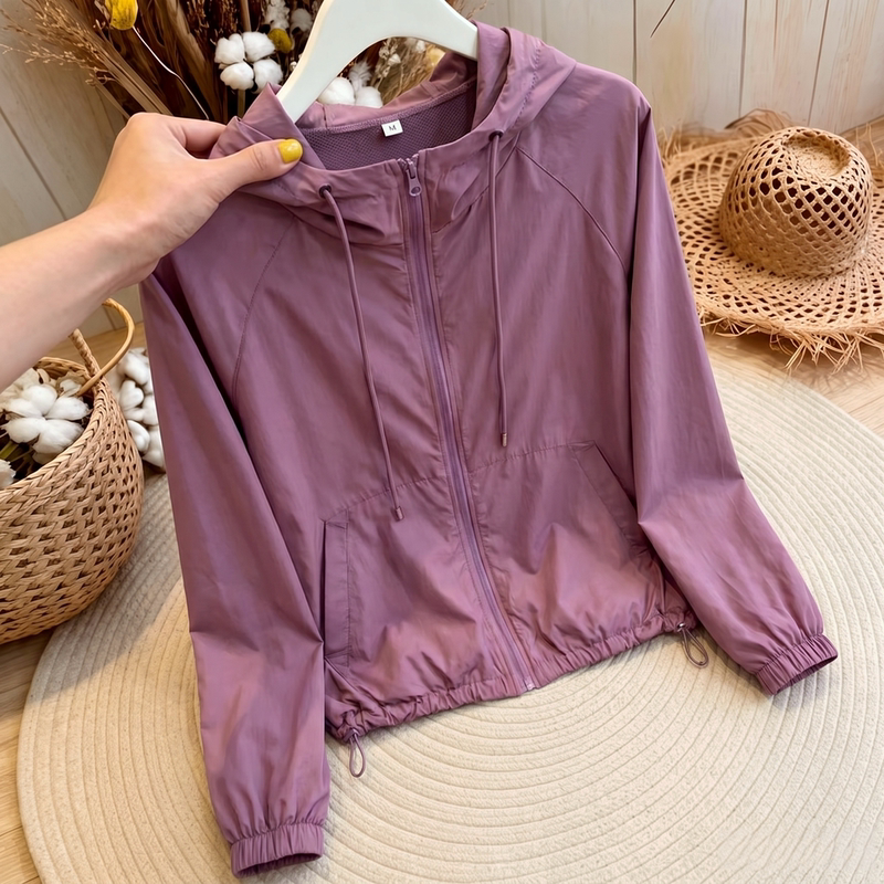 This Year's Trendy Beautiful Thin Coats 2026 Spring and Autumn New Stylish Solid Color Age-Reducing Loose Slimming Long-Sleeve Tops This Year's Trendy Beautiful Thin Coats 2026 Spring and Autumn New Stylish Solid Color Age-Reducing Loose Slimming Long-Sleeve Tops