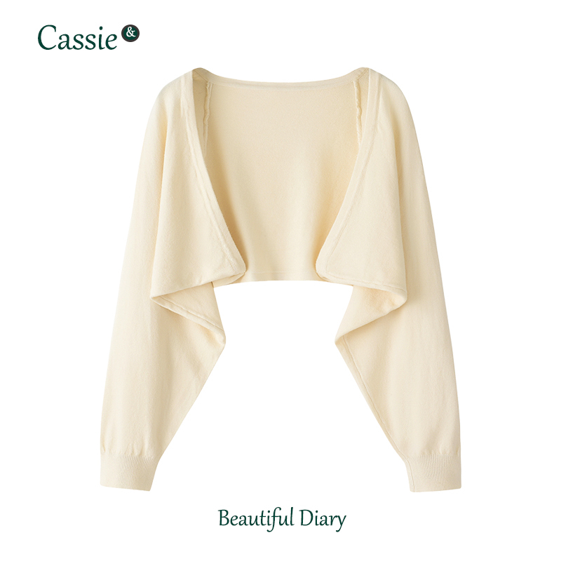 Early Autumn Knitted Cardigan for Women, Paired with a Camisole Dress, Shawl, Short Batwing Sleeve, Loose-Fitting Vest, Cover-Up Jacket Early Autumn Knitted Cardigan for Women, Paired with a Camisole Dress, Shawl, Short Batwing Sleeve, Loose-Fitting Vest, Cover-Up Jacket