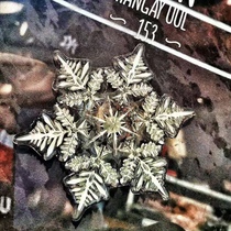 Snowboard non-slip stickers Single board single foot sliding stickers Crystal snowflake non-slip stickers