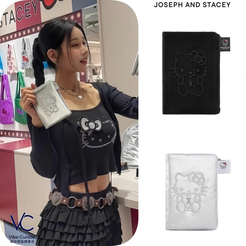 Buyer's Genuine Joseph&Stacey Card Holder Hellokitty Collaboration Passport Holder Storage Bag Card Holder