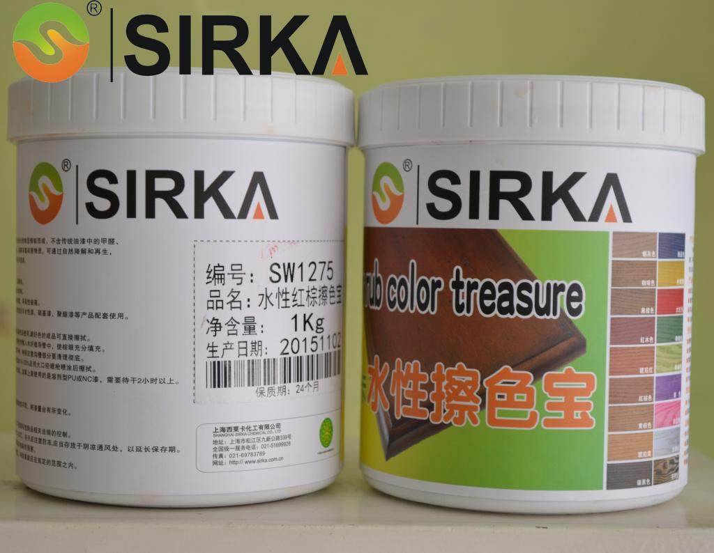 SIRKA Water-based Polish Color Pag Lister Color agents do old lacquered antique lacquered water-based wood lacquered bottom coloring