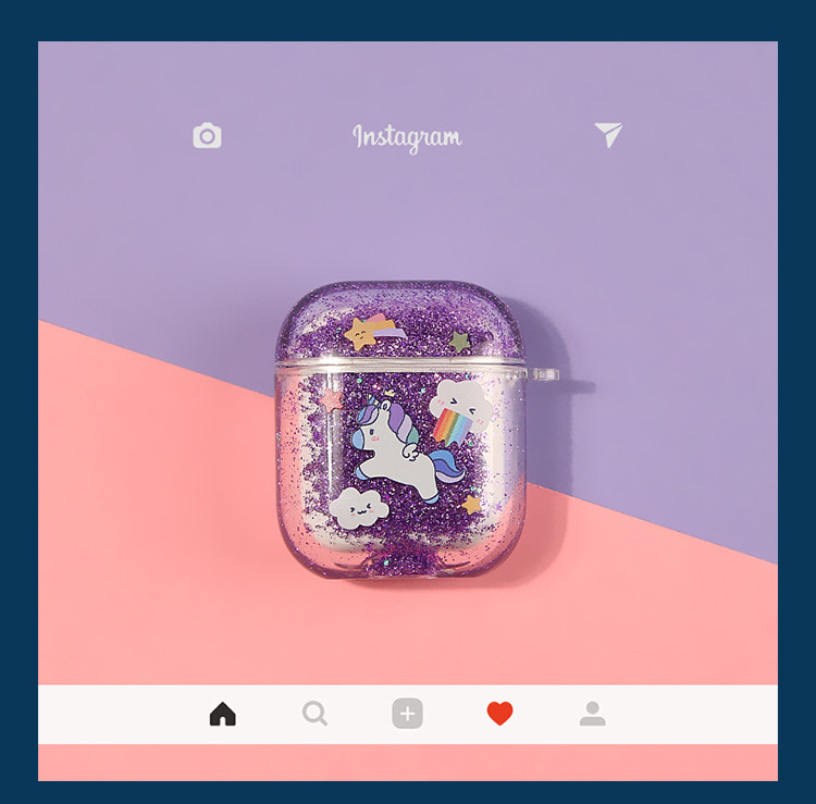 Bling Bling Liquid Unicorn Airpods Case