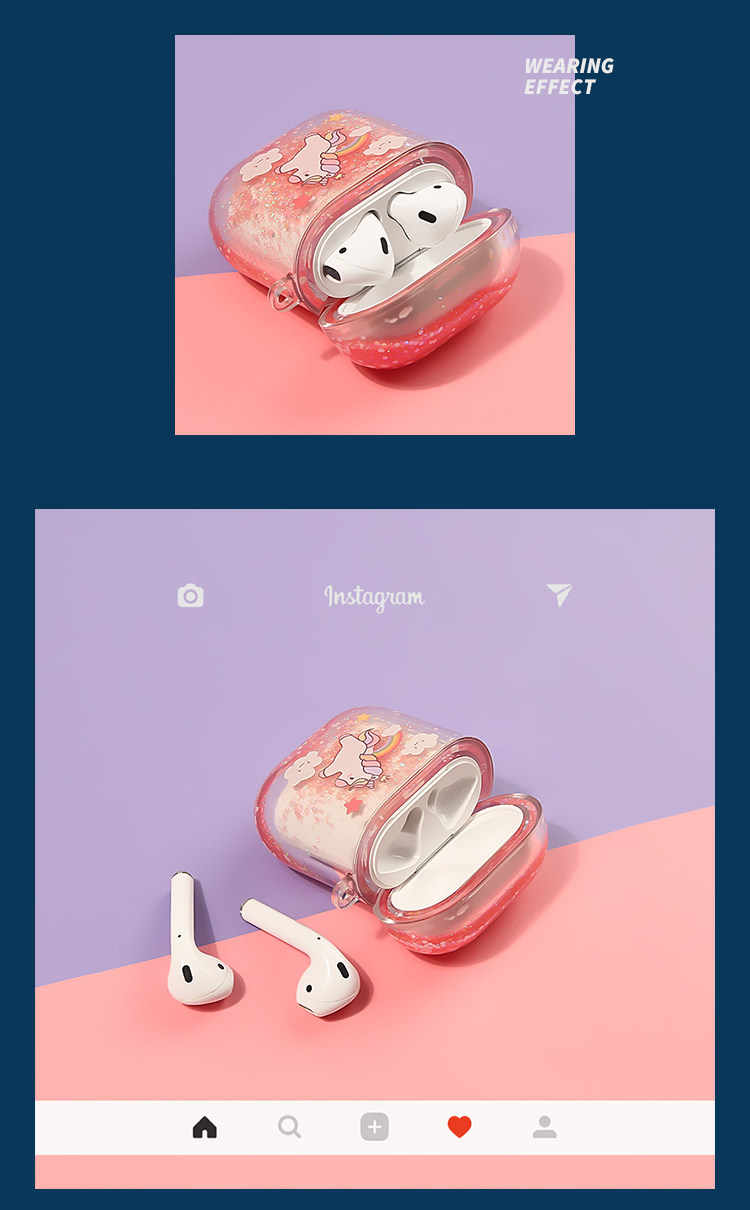 Bling Bling Liquid Unicorn Airpods Case