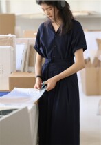 Spring 2023 new skirts with wrapped shirt dresses female summer skirts are skinny and delicate design style