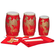 12 14 15cm Lilong waist drum adult and childrens waist drum cowhide waist drum Yangko team waist drum percussion instrument