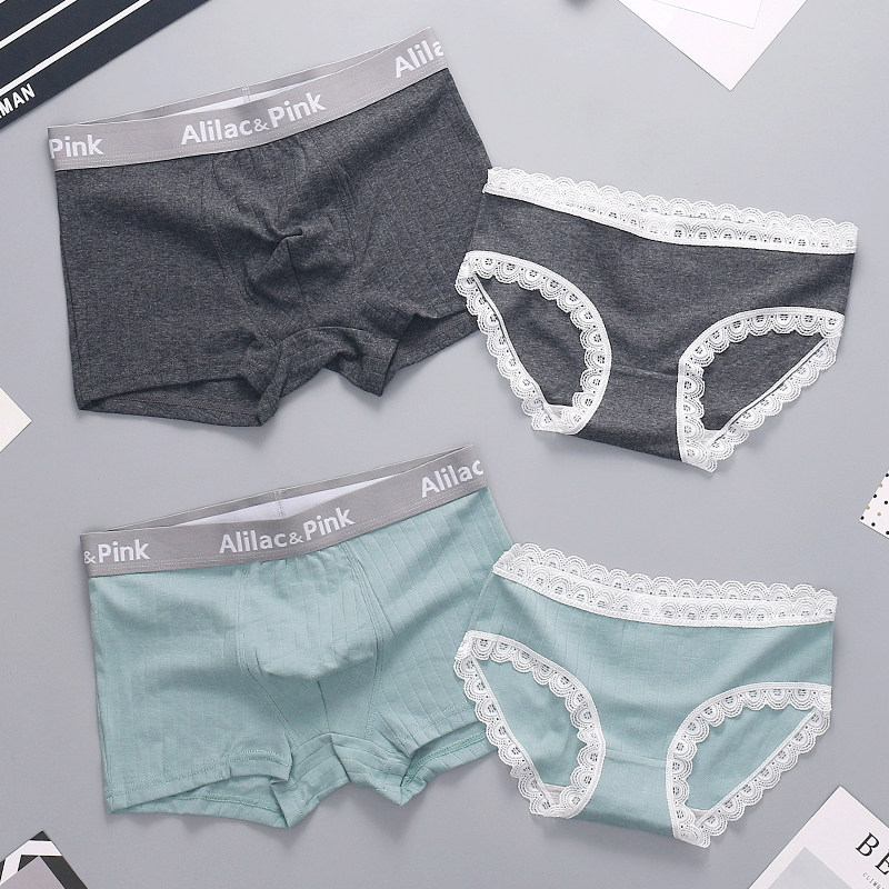 Banana 2 pack couple underwear cotton sexy temptation men and women cute double underwear sexy and hot