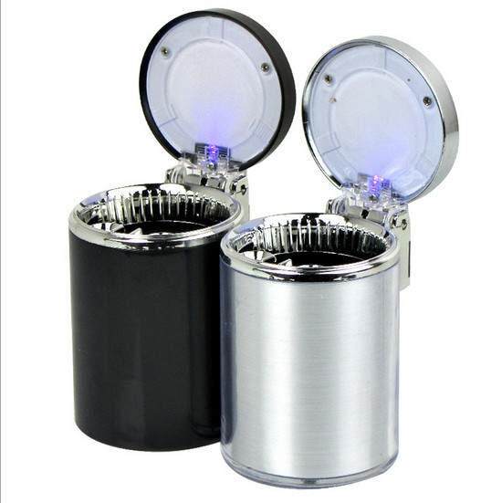 portable car led light cigarette ashtray