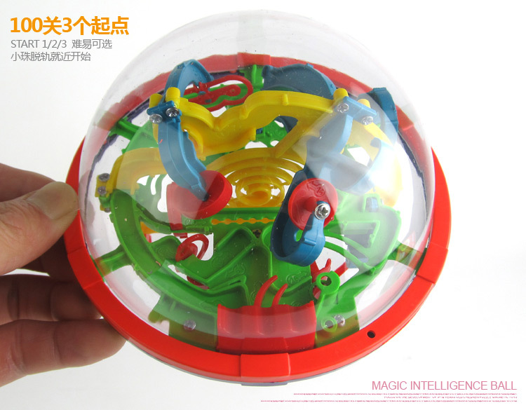 Shaoarch 3d bóng mê cung ba chiều ma thuật đốt bóng thông minh của trẻ em đang lao ra khỏi mê cung bóng đồ chơi não mạnh nhất - Đồ chơi IQ nhà búp bê