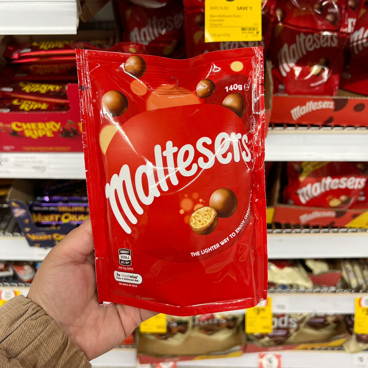 Australia Maltesers Maitissa Melisu milk sandwich cocoa chocolate 132g individually packaged spot