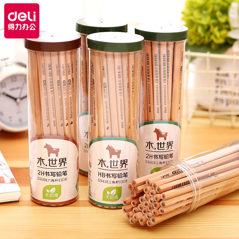 Able Pencil Wood World Log Wholesale Elementary Students Children Beginners Nontoxic Lead-free 50 Loaded Barrel Suits