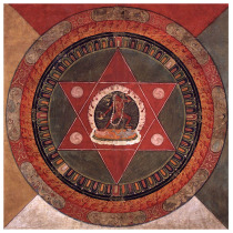 Naruo Dakini Mandala Thangkatuna Naluo Dakini Buddha Mother Decoration Painting Marriage Stickers Photo Paper Double-sided Plastic Packaging