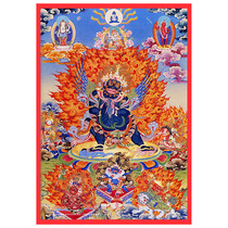 Tibetan Puba Vajra Thangka Vajra Prong Puba Pestle Vajrasattva Wrathful Phase photo paper plastic-wrapped Buddha statue