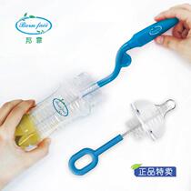 American Bangfei Bornfair 360 degree rotating long handle sponge newborn glass pacifier brush bottle cleaning brush