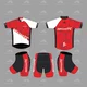Trẻ em Jersey Nam và nữ Phụ huynh-trẻ em Bộ đồ dài tay mùa xuân và bộ đồ trượt băng mùa hè - Smart Scooter