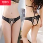 Ba tải Luo Ying đồ lót sexy mở crotch ren thong cám dỗ trong suốt để mở tập tin 7114 - G-string quan sip nam