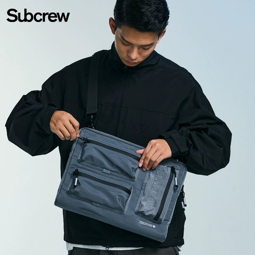 Subcrew Сумка через плечо, ноутбук, барсетка, сумка на одно плечо подходит для мужчин и женщин, 16 дюймов