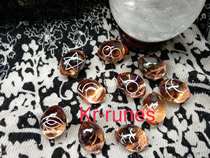 (Booking) Water day one colour-Gypsy ancient symbol energy stone tarot runes