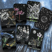 (Spot) Lunar Lower Flower Plant Energy Foresees Cards Make Up The Future Tarot Cards