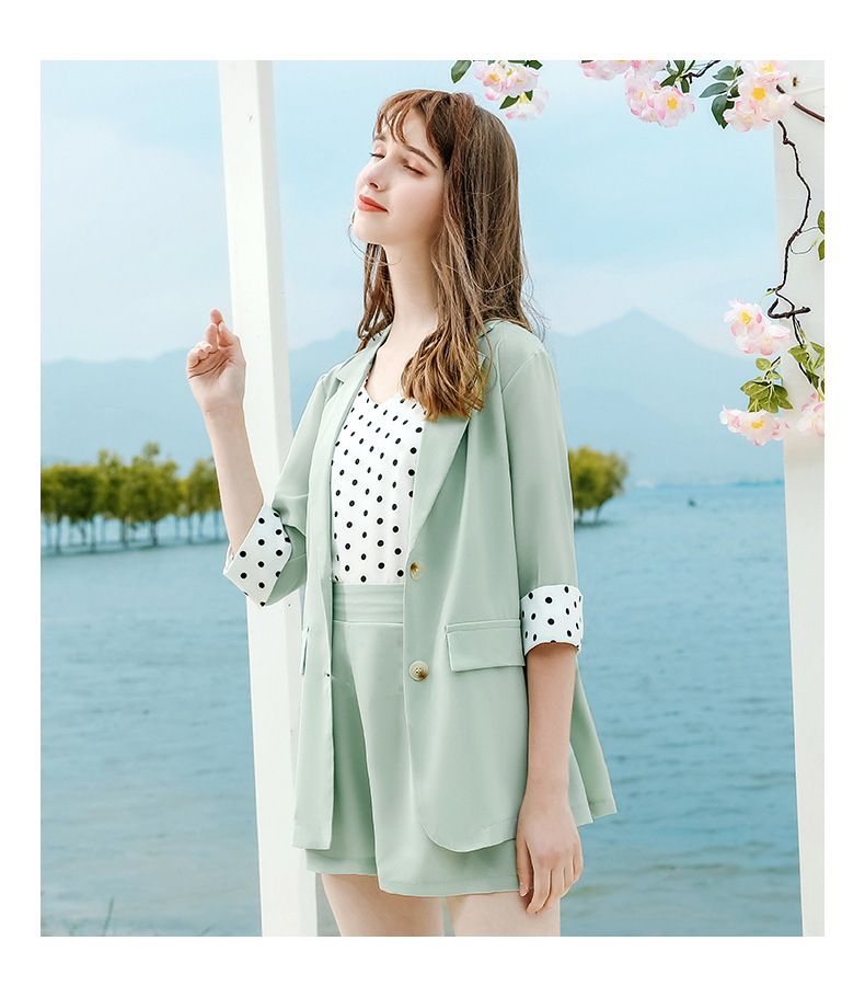 Áo khoác vest nữ nhỏ 2019 hè mới đen rộng giản dị áo sơ mi chống nắng màu hồng chuyên nghiệp quần áo dài nữ - Business Suit quần áo bộ thu đông nữ đẹp