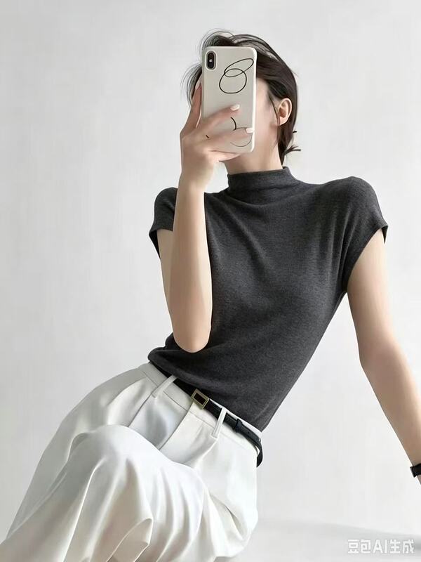 Rj High-Neck Flutter Sleeve Base Layer Rj High-Neck Flutter Sleeve Base Layer