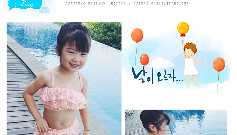 Đồ bơi trẻ em Hàn Quốc bé gái công chúa ren bé gái vừa và nhỏ chia đôi bikini đồ bơi cho bé - Bộ đồ bơi của Kid đồ bơi cho bé gái 12 tuổi