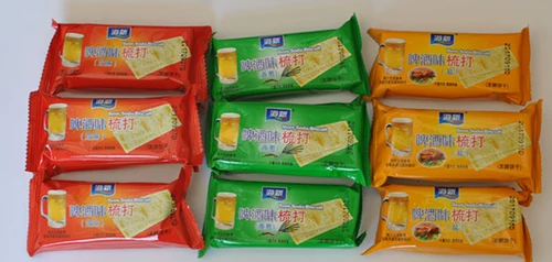 Хисин печенье Haixin пивные нечистители кража бисквита соль соль кунжут схватывает галлы Sesame 3 фунта бесплатной доставки