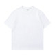 Xinjiang cotton 300g heavyweight short-sleeved T-shirt pure white opaque male and female couple loose half-sleeved round neck bottoming shirt trendy
