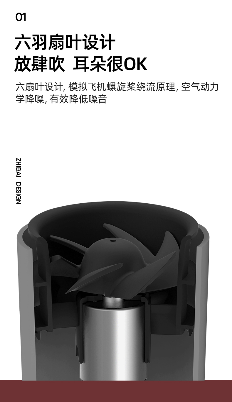 小米生态链 直白 负离子吹风机 1800W 日本万宝至电机 图11