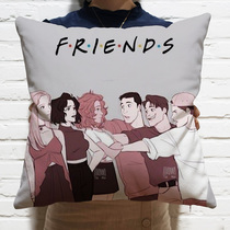 American drama old friends around the same pillow head to make a custom illustration to commemorate the rescue car cushion with pillow core