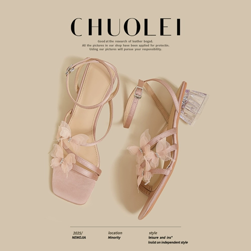 Сандалии, обувь, летняя розовая подходит с юбкой с бантиком, туфли на высоком каблуке, французский стиль, против усталых ног, тонкий ремешок