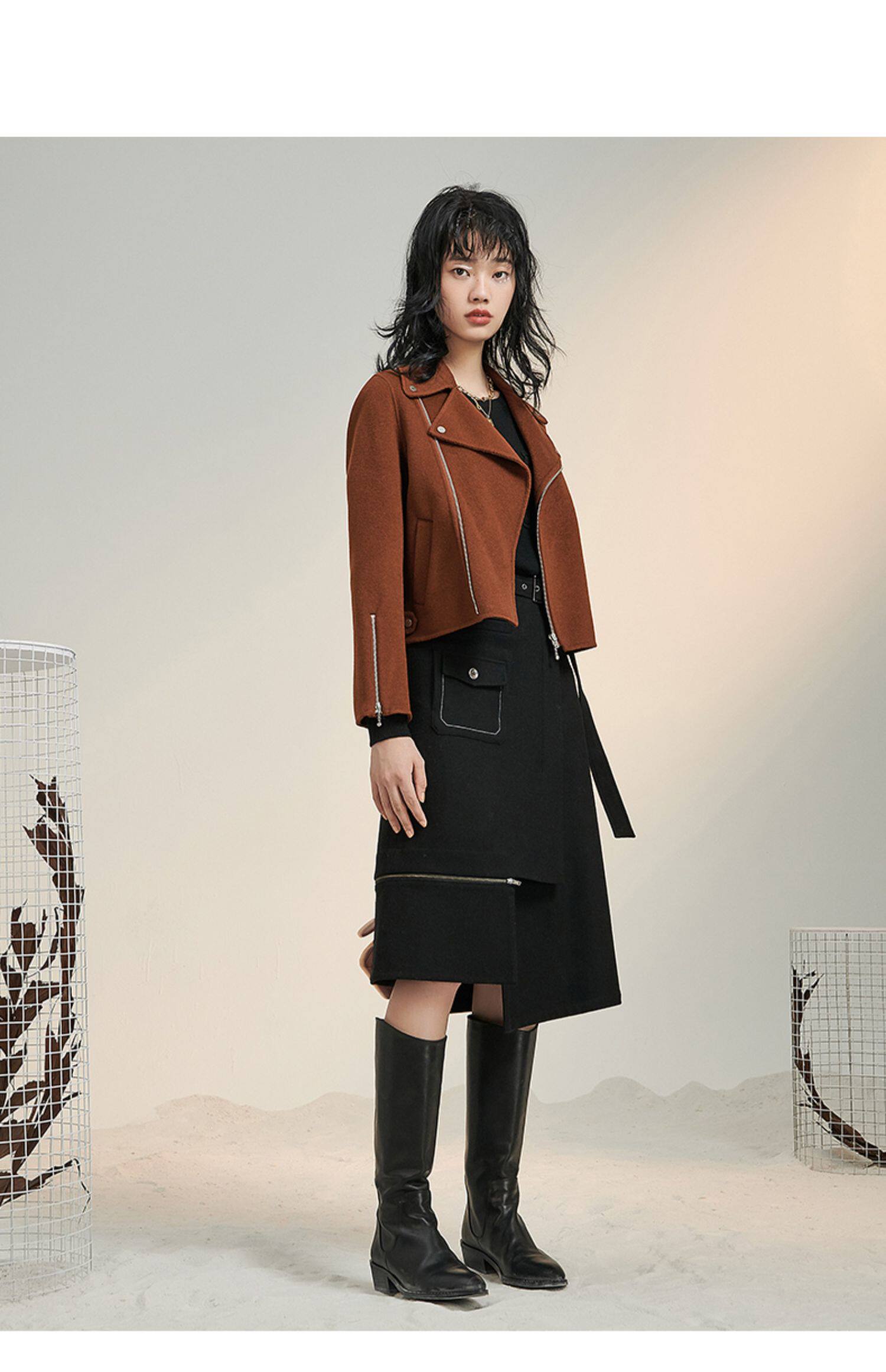 Зимнее осеннее шерстяное пальто, осенняя куртка, коллекция 2021 для возраста       