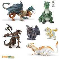 Toy safety and environmental protection mythology Lucky Dragon Chinese Dragon Crystal Dragon Fire Fire Dragon ornaments props gift