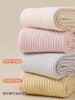 Korean Chinese tube socks for women solid color casual long waist vertical stripes piled with sweat-absorbing and odorproof spring and autumn style beautiful legs confinement