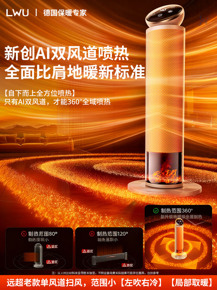 Heater 2025 New Model, Home Office Hand Warmer, Whole House Large Area Fast Heating, Energy Saving and Electricity Saving