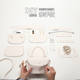 Handmade DIY Bag Making Material Kit, Cute Rabbit Crossbody Saddle Bag, Gift for Girlfriend or Best Friend's Birthday