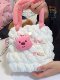 Handmade diy crochet kt cat jade cinnamon dog beaver marshmallow cloud bag homemade material bag gift for girlfriend