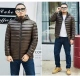 Cộng với phân bón XL cặp đôi chống mùa giải bông nam xuống áo khoác ngắn ngoài trời áo khoác nhẹ mùa đông áo lông vũ