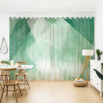 Customized modern personality abstract impression style geometric pattern bedroom living room studio curtain fabric yarn semi-full shading