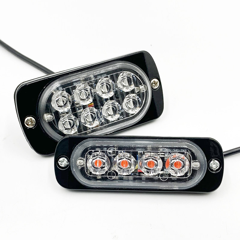 Motorcycle electric vehicle warning flashing lights red and blue flashing tail lights car pickup truck modified side lights