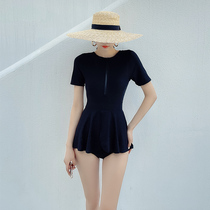 Conservative Swimsuit Women Spa 2021 New Display Slim Belly Fairy Air Flat Angle Conjoined Korea Ins Professional Swimsuit