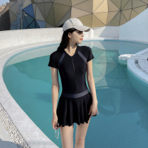 Conjoined Swimsuit Women Spa 2021 New Conservative Display Slim Veil South Korea Ins Dress Swimsuit Professional Swimsuit