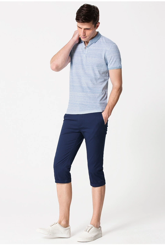Hàng ngàn con hạc giấy nam áo polo ngắn tay nam Mùa hè nam mỏng áo thun cotton màu sắc kinh doanh thường xuyên áo polo nam đẹp