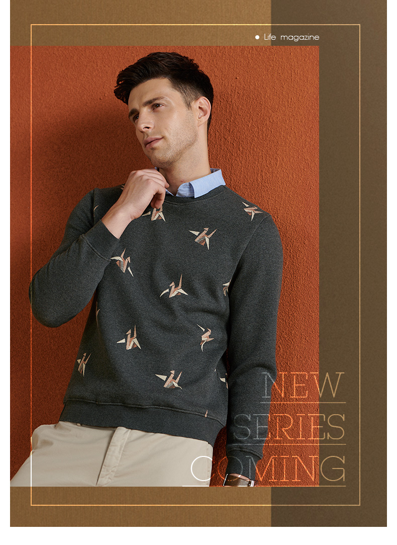 Sweatshirt homme QZHIHE    en Coton - Ref 3129045 Image 10