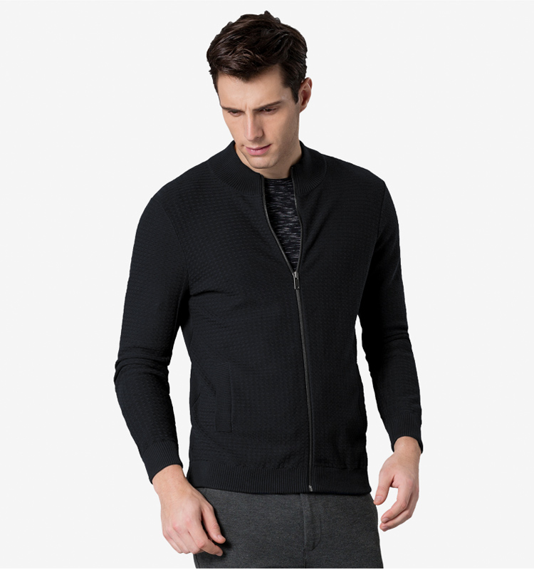 Hàng ngàn con hạc giấy nam áo len 2018 nam thanh niên đan áo len thời trang áo len cotton đen 5021 vest nam