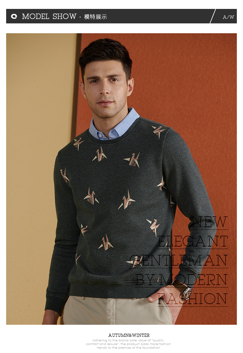 Sweatshirt homme QZHIHE    en Coton - Ref 3129045 Image 14