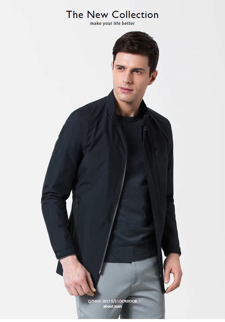 Blouson homme QZHIHE    manches longues en Polyester - Ref 3116449 Image 10