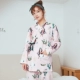 Circle Ya mùa thu và mùa đông phụ nữ mang thai kimono đồ ngủ phụ nữ cotton dày lên sau khi điều dưỡng nhà dịch vụ mùa xuân và mùa thu không khí cotton quần áo giam cầm - Giải trí mặc / Mum mặc