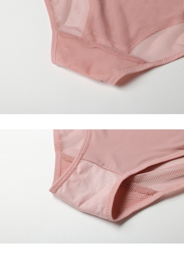 St. Russell Womens Half Boxer Quần lót Thời trang Hoa hồng thêu Sexy Cutout Vẻ đẹp Eo Lưới Đồ lót 386507 nội y đẹp