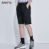 Sanfu 2020 xu hướng nam đẹp trai ngụy trang overalls retro quần Hong Kong phong cách quần âu nam 426762 - Quần làm việc