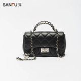 三福 Ретро сумка через плечо, цепь, коллекция 2023, в стиле Шанель